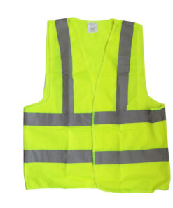 جلیقه ایمنی مدل چهارخط شبرنگ کد YP-EN471 سایز 2XL