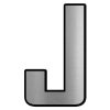 تابلو راهنما آژنگ طرح حروف انگلیسی کدJS-388