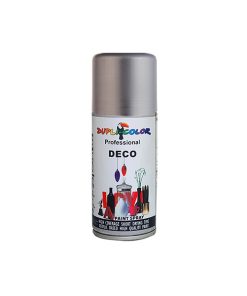 اسپری رنگ کروم نقره ای دوپلی کالر مدل DECO حجم 150 میلی لیتر