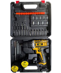 مجموعه 35 عددی دریل پیچ گوشتی شارژی 10 میلیمتری 118 ولت جاب مدل JB-118 Industrial YW
