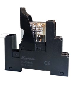 رله دوکنتاکت کنترون مدل 220VAC-5A به همراه پایه