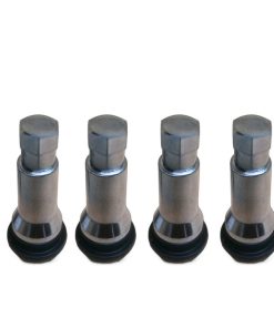 والف لاستیک خودرو طرح کروم استیل مدل steel ac بسته 4 عددی