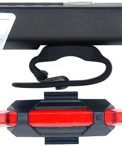 چراغ جلو و عقب دوچرخه مدل شارژی 200 لومن کد 760