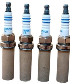شمع خودرو بوش مدل تک پلاتین پایه بلند کد Russia FR8SC +42 بسته 4 عددی